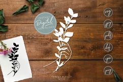 Floral Hand - SVG EPS DXF PNG PDF JPG Product Image 1