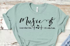 Music is not what I do it's who I am svg cut file musician Product Image 4