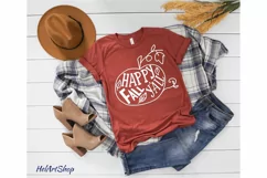 Happy Fall Yall svg, Fall sign svg, autumn svg, pumpkin svg Product Image 2