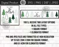 The More The Merrier SVG, Funny Christmas Quote with Trees Product Image 3