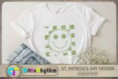 St. Patrick's Day Svg, Smiley Face Svg, Shamrock Svg Design Product Image 3