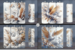 4 Crane Tumbler Sublimation, 20 oz Tumbler Wraps Product Image 2