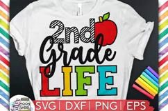 2nd Grade Life SVG DXF PNG EPS Cutting Files Product Image 1