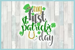 Baby's First St Patrick's Day Holiday SVG DXF EPS PNG files Product Image 2
