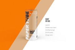 Closed Paper Tube Mockup 103x240mm Product Image 4
