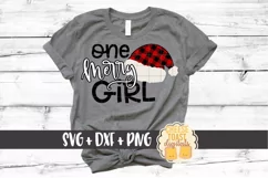 One Merry Girl - Christmas SVG Files - Buffalo Plaid Product Image 1