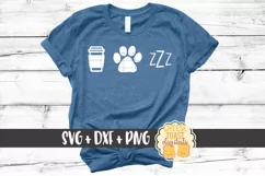 Coffee Dogs Naps SVG PNG DXF Cutting Files Product Image 1