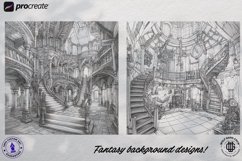 Procreate,Enchanted Realms / fantasy background design Product Image 6