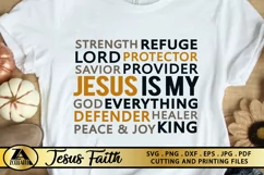 Jesus SVG PNG EPS DXF Christian SVG Bible Verse SVG Cut file Product Image 1