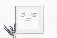 Purple flowers clipart | Vintage floral clipart dividers Product Image 4
