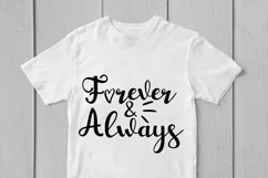 Forever & Always - Love SVG EPS DXF PNG Cutting Files Product Image 2