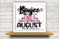 August SVG DXF JPEG Silhouette Cameo Cricut birthday girl  Product Image 2