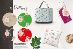 Rose Heather Floral Watercolor Seamless Patterns Flowers Product Image 3