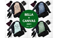 Fall Bella Canvas 3001 Autumn Winter TShirt Mockup Bundle Product Image 1