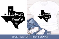 I Survived Snovid 2021. Motivational Quote SVG. Snovid SVG Product Image 1