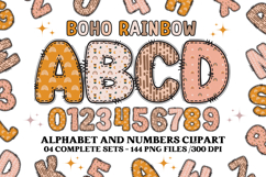 BOHO RAINBOW Alphabet A-Z Numbers Classroom Decor Product Image 1