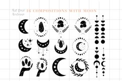 Moon phases svg, Celestial svg, Magic and Mystical svg Product Image 3