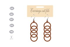 Earrings Template SVG Product Image 1