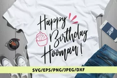 Happy Birthday Hooman - Birthday SVG EPS DXF PNG Cut Files Product Image 1