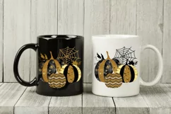 Golden Pumpkins Sublimation | Halloween Pumpkins Print Product Image 3