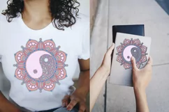 3D Mandala Layered Ying Yang svg Papercut SVG Zentangle Product Image 4