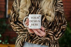 White coffee mug mockup 11 oz Cup mockup in hands Product Image 1