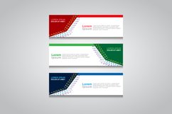 Vector abstract design web banner template Product Image 1