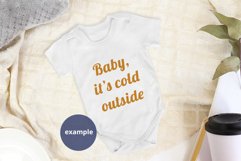Baby bodysuit Mockup Minimalistic background PSD & JPG Product Image 4