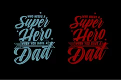 Fathers Day SVG PNG DXF EPS Super Hero Dad SVG Dad Quote SVG Product Image 5