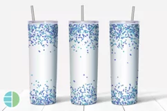 Skinny Tumbler Sublimation Design - Confetti - Customizable Product Image 4