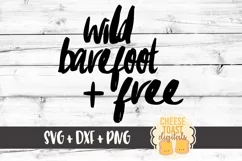 Wild Barefoot and Free SVG PNG DXF Cut Files Product Image 2