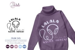 LaLaLa SVG | Kopfhörer SVG Product Image 1