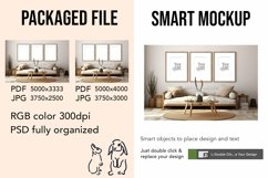 Wooden Frame Smart Mockup PSD &amp; JPG Template Graphic Product Image 2
