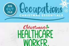 Christmas Healthcare worker svg, a health care worker svg Product Image 6