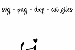 I Love You - Hand lettered SVG, DXF, PNG hand lettered Product Image 4