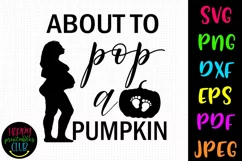 About to Pop Pumpkin Halloween SVG I Halloween Cut File Product Image 1