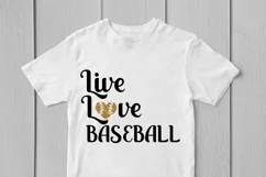 Live Love Baseball - Baseball SVG EPS DXF PNG Cutting Files Product Image 3
