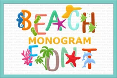 Under the sea monogram font clipart svg dxf cuttable svg dxf Product Image 1