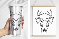Deer svg, Fawn svg, Deer head png, Svg files for cricut Product Image 2
