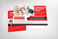 Communications Company Postcard Template Product Image 1