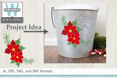 Christmas SVG - Poinsettias Product Image 2