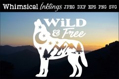 Wild And Free-Wolf SVG Product Image 1