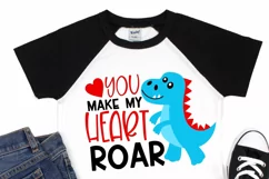 Dinosaur Valentine | Boys Valentine SVG Product Image 2