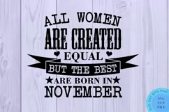 November Svg November Birthday Svg Queens Are Born In Svg Product Image 2