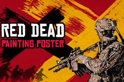 Red Dead Paing Poster PhotoshopEffect Product Image 7