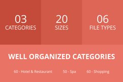 170 Hotel &amp; Relaxation Line Multicolor BG Icons Product Image 3