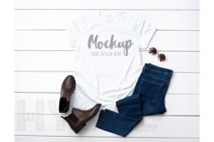Tshirt Mockup Bella Canvas 3001 White Tshirt Mockup Product Image 1