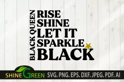 Black Queen SVG Black Women SVG Motivational Quote SVG Product Image 2