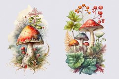Mushrooms sublimation, Autumn bundle clipart, Sublimation Product Image 5