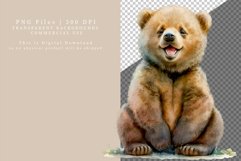 Baby bear clipart, Animals clipart, Watercolor clipart Product Image 2